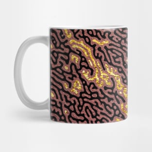 Dark Gold and Brown Sand Dune Desert Mug